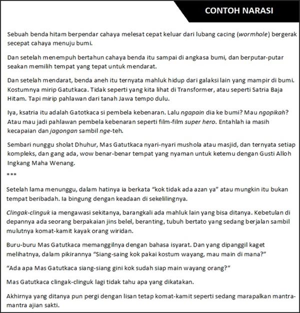 Kumpulan Karangan Narasi Pendek – materisekolah.github.io