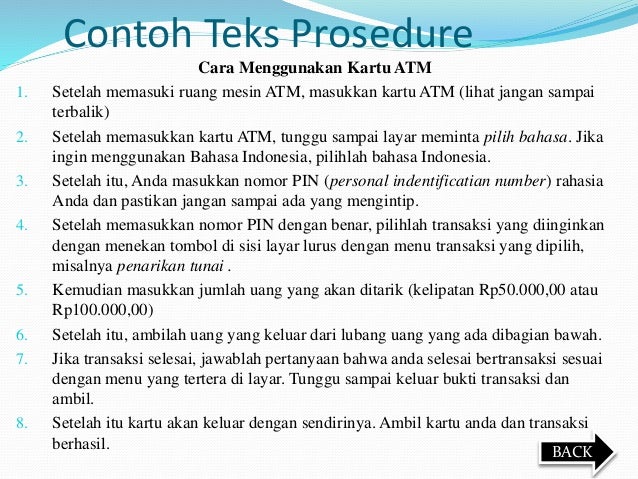 Contoh Teks Prosedur Mengoperasikan – Lakaran