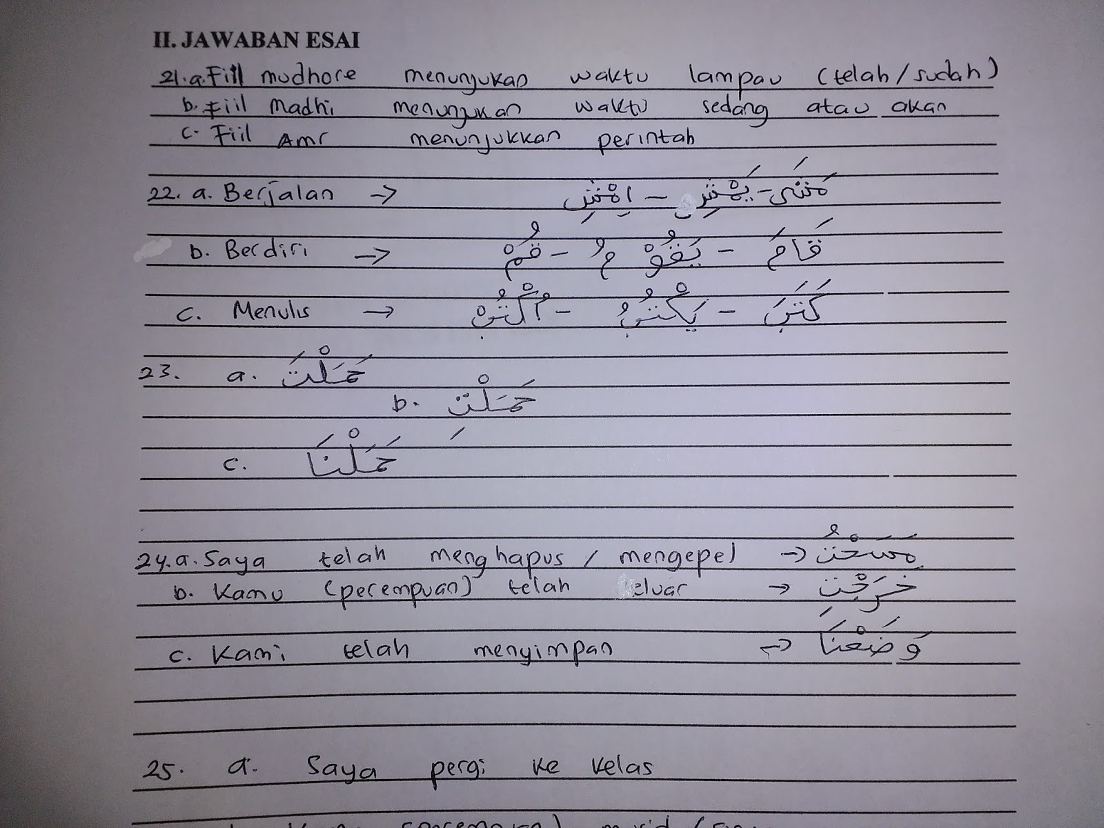 Soal Bahasa Arab Kelas 4 Pilihan Ganda Yang Mudah Dan Jawaban : Contoh